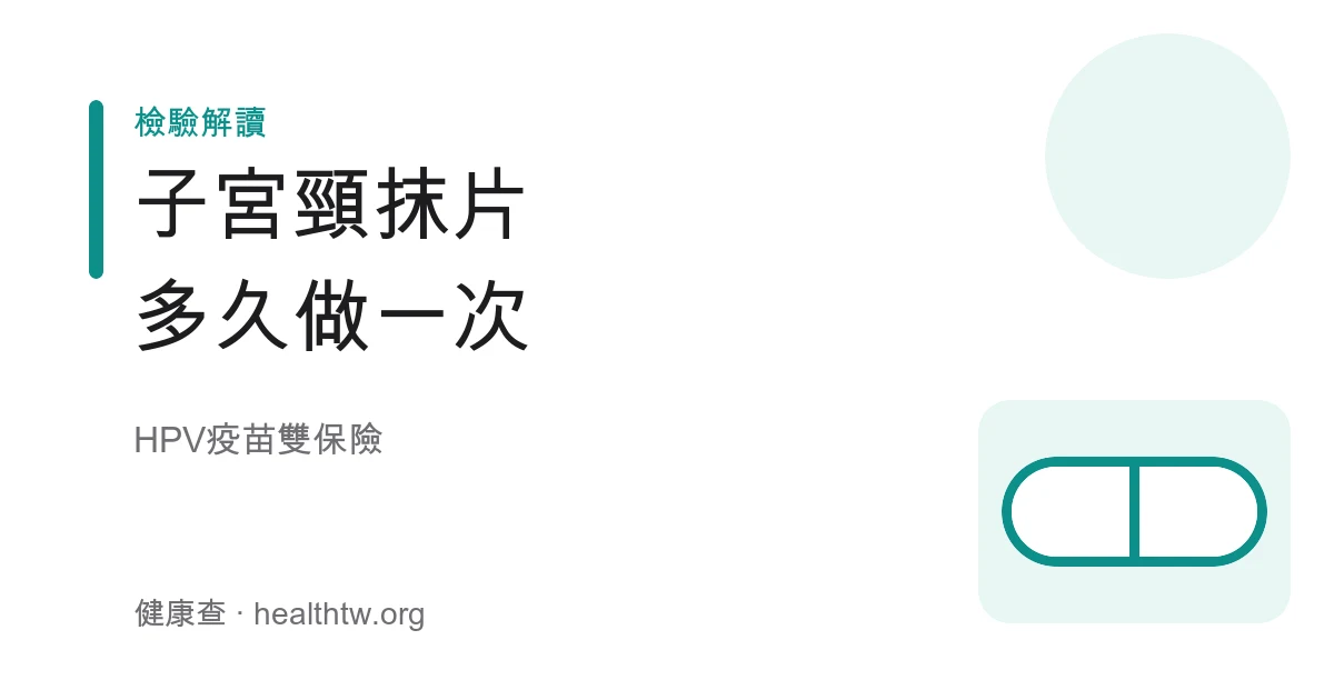 子宮頸抹片檢查與HPV疫苗衛教示意圖
