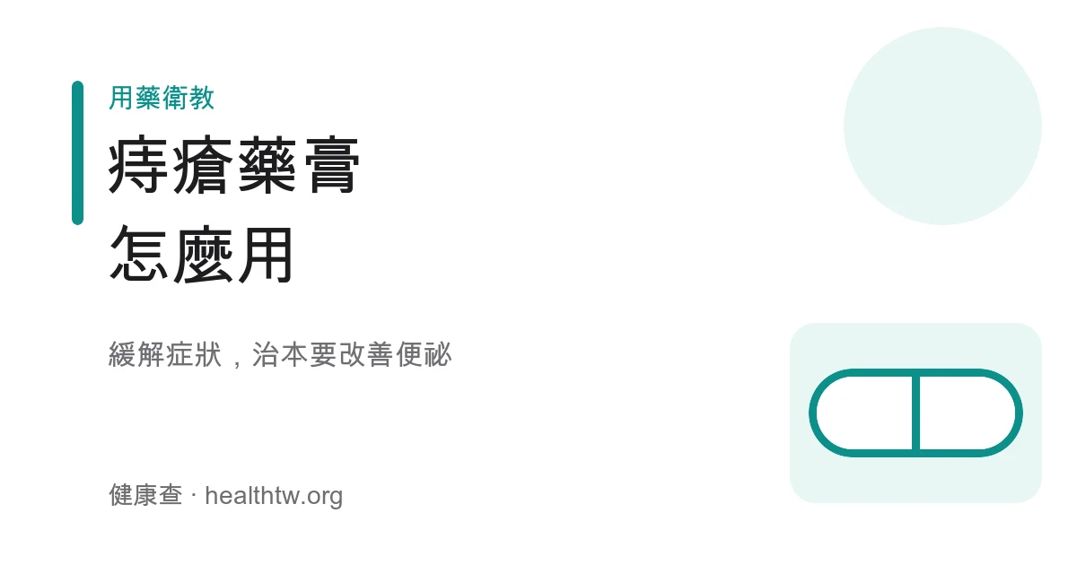 痔瘡藥膏塞劑使用示意圖